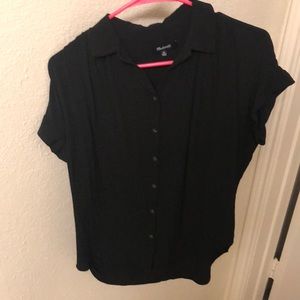 Madewell, Black flowy top